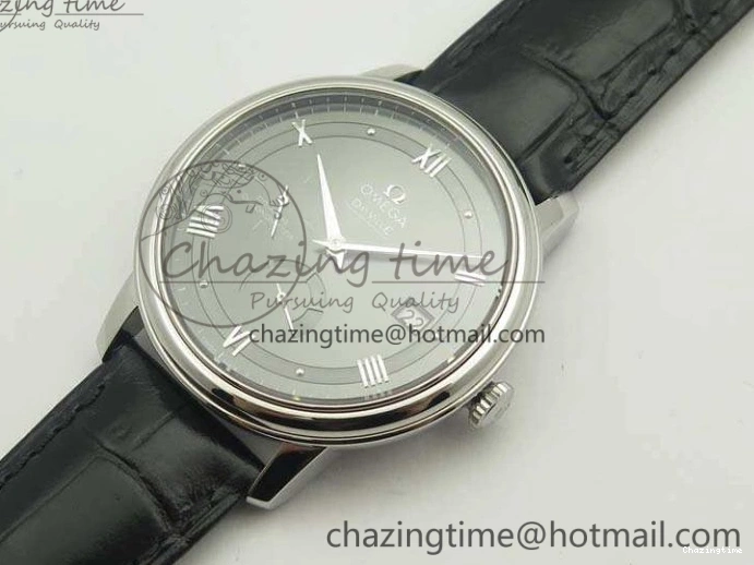 0730 De Ville Prestige Real Power Reserve SS TW 1:1 Best Edition Gray Dial On Leather Strap A SportInspired 8090